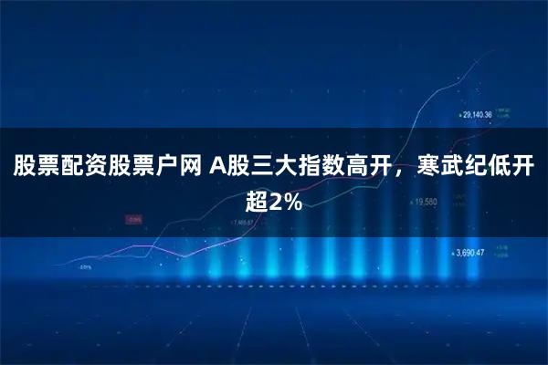 股票配资股票户网 A股三大指数高开，寒武纪低开超2%